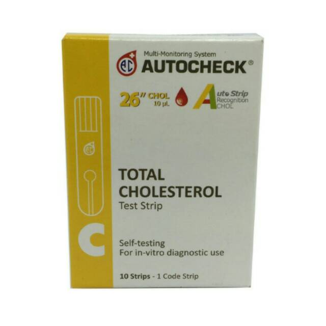 Strip Isi Ulang Autocheck Kolesterol Refill Cholesterol Refil GCU Murah