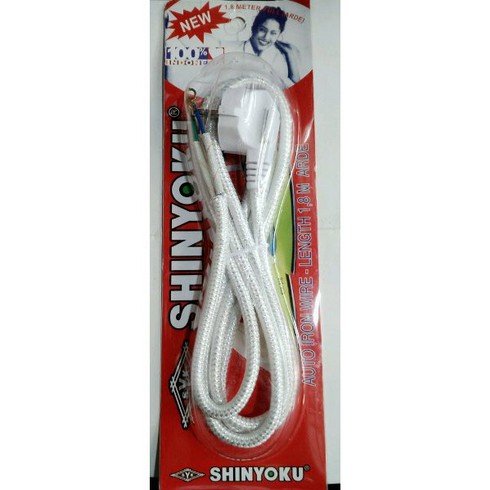 Kabel Setrika Shinyoku Universal Arde &amp; Gepeng 1.8M