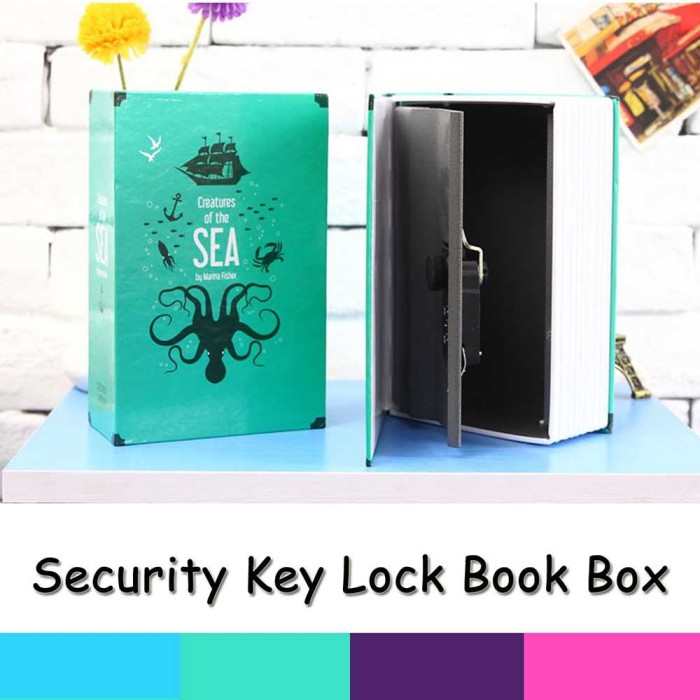 Kotak Penyimpanan Barang Emas uang hp buku Novel Colorful Safety Box