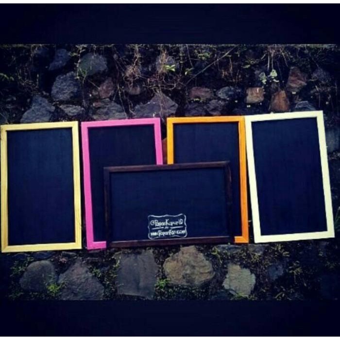 

Papan Tulis Kapur 40X60Cm Chalkboard Unik Papan Tulis Hitam Blackboard 086