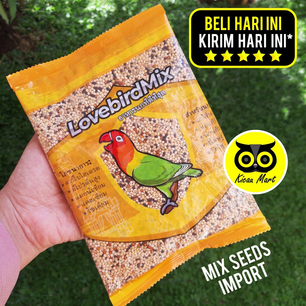 LOVEBIRD MIX MILET CAMPUR PAKAN BURUNG LOVE BIRD PARKIT FINCH FALK MILTIH VITAMIX SEED SEMPATI PTVLB