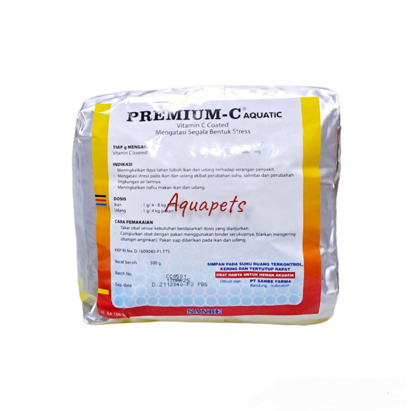 Premium C Aquatic Sanbe | Vitamin C Ikan dan Udang 500gr