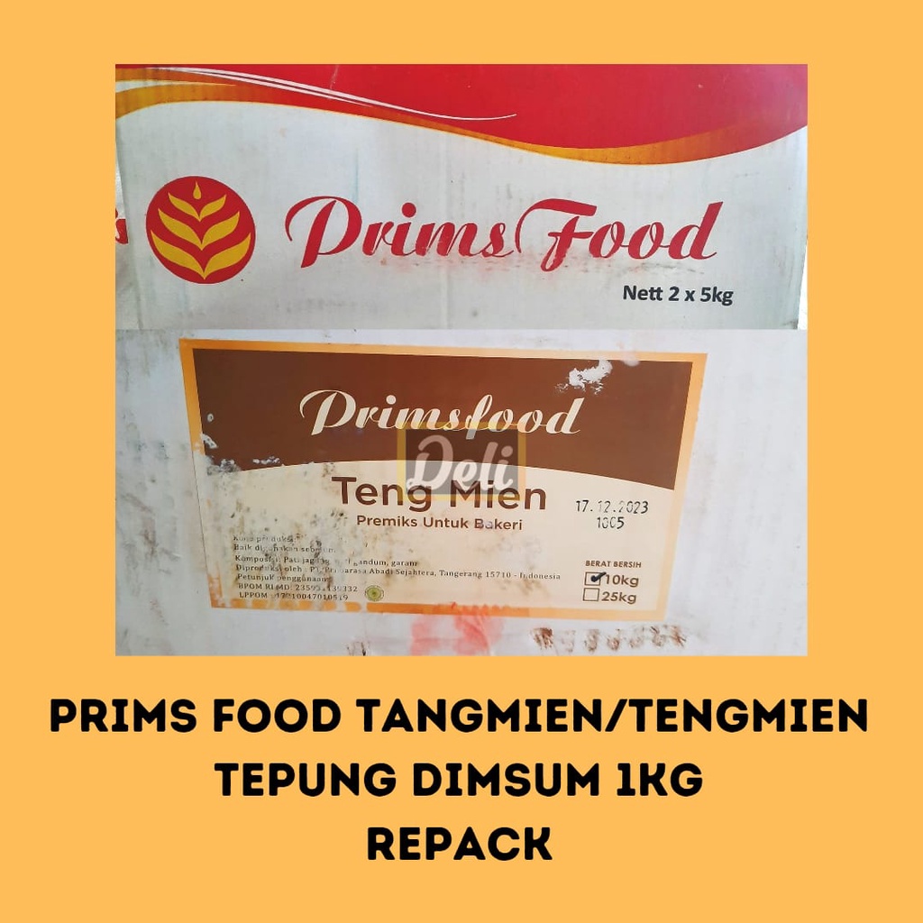 

Primsfood Tepung Teng Mien / Tepung Dimsum / Tepung Tang Mien Repack 1kg