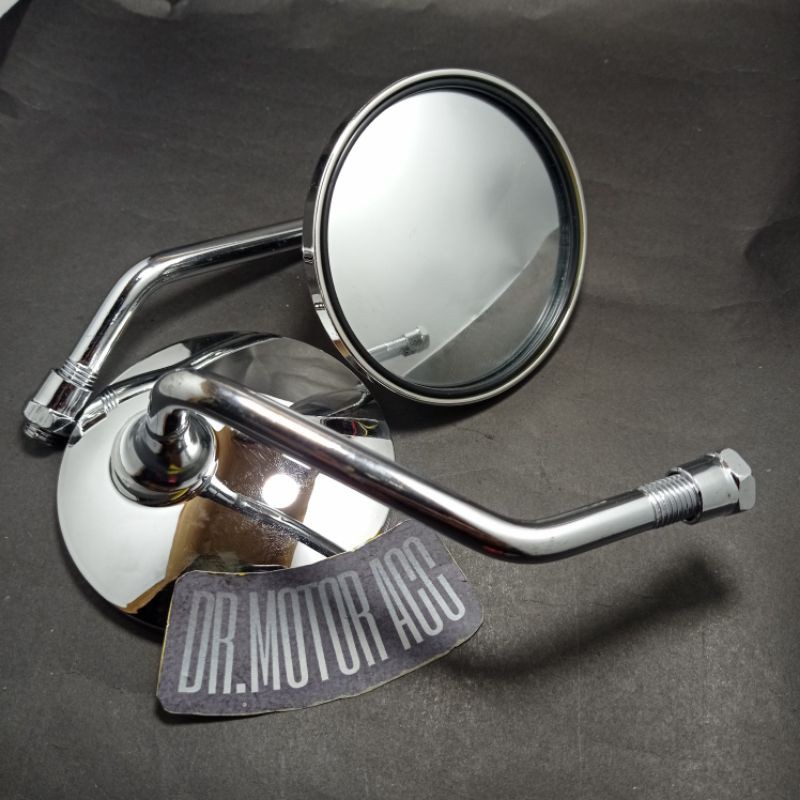 SPION BULAT TANGKAI PENDEK MOTOR HONDA BEAT VARIO SCOOPY DAN YAMAHA  FINO MIO  JUPITER  MIO M3 X RID