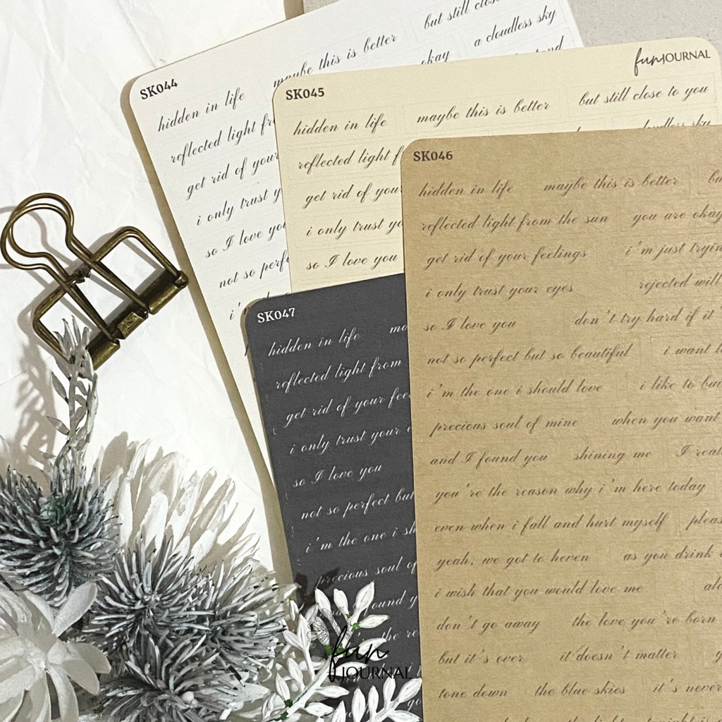 

QUOTE OF MUSIC STICKER STIKER SHEET PART 2 UNTUK JOURNAL JURNAL PLANNING PLANNER SCRAPBOOK DIY BUJO