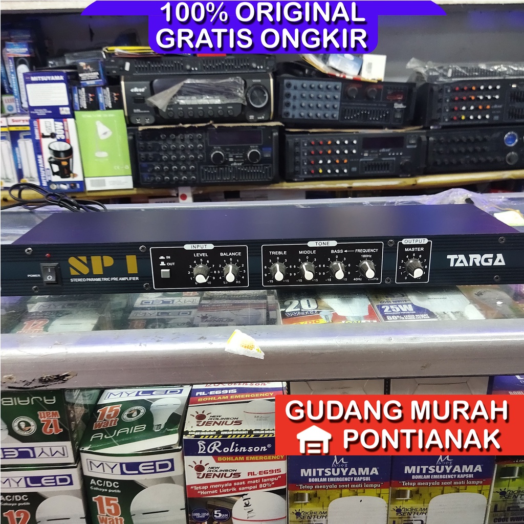 Stereo parametrik TUNE preamplifier Targa SP 1 SP1 Pengangkat suara