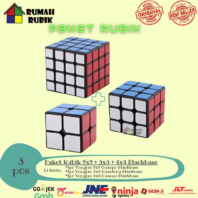 PROMO Paket Rubik 2x2 Rubik 3x3 Rubik 4x4 / Rubik Yongjun / Mainan