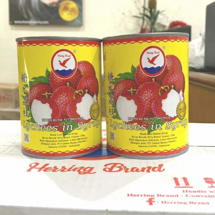 

Lychees In Syrup Lychees Kaleng Leci Kaleng Herring Brand