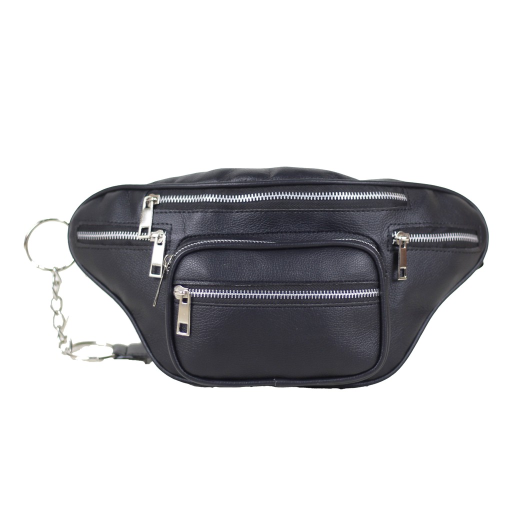 Tas Selempang Wanita Waistbag Wanita Tas Cewek Warna Hitam Berkualitas Bahan Sunkist Kekinian