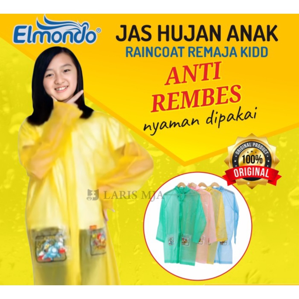 Elmondo 502 PONCO  Jas Hujan Anak Atasan