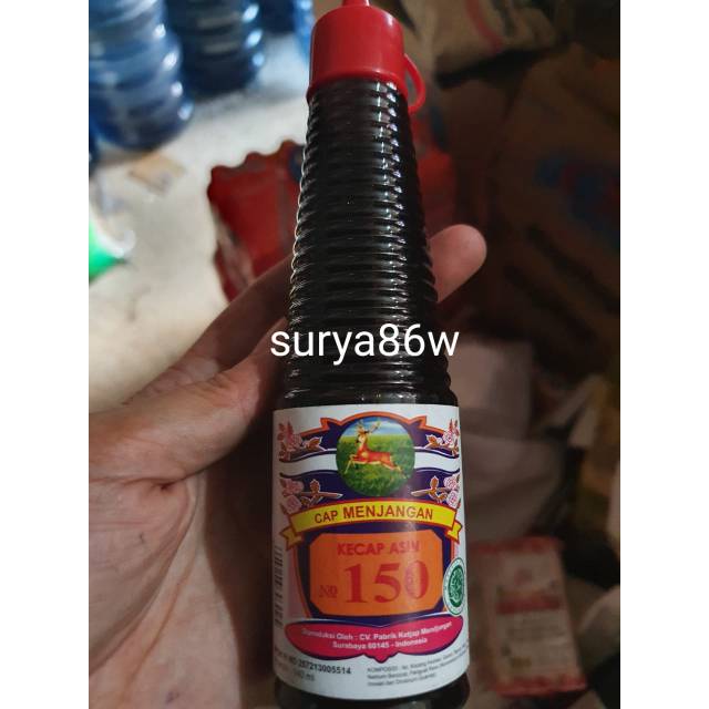 

1botol kecap asin 150 cap menjangan 140ml