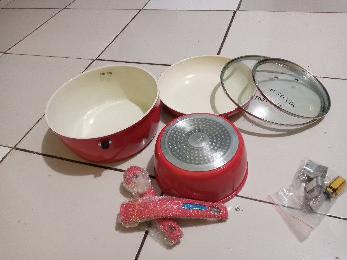 Royalta Panci Set Kramik /cookware Set 5 Pcs