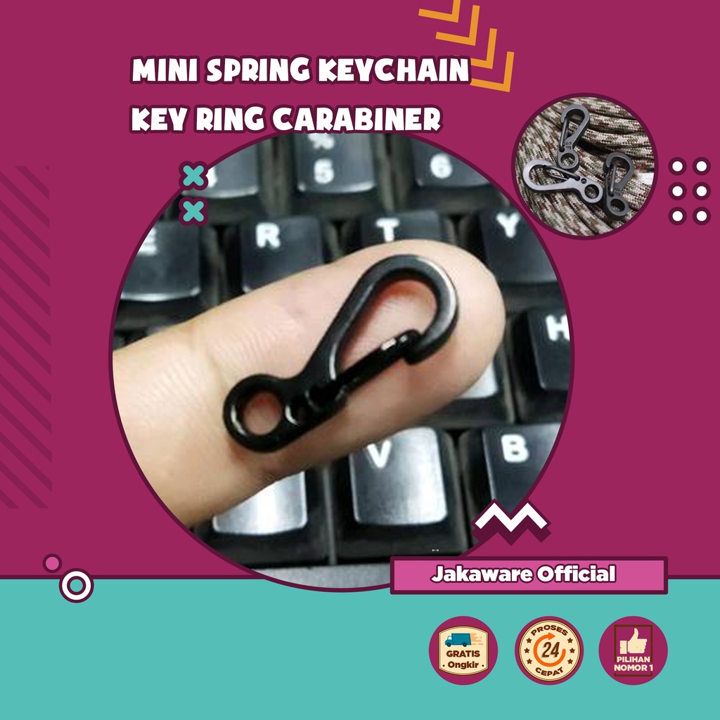 KARABINER MINI KEYCHAIN HANGING BUCKLE QUICKLY KEY RING CARABINER BACKPACK SPRING KAITAN CENTELAN CA