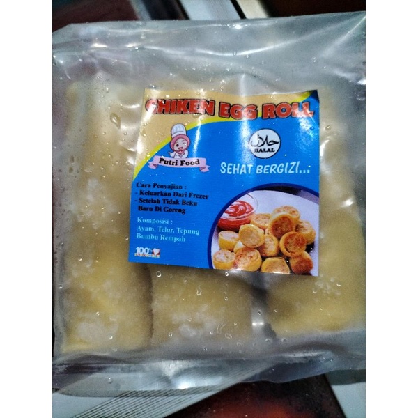 

Eggroll Chicken Egg Roll Frozen Lonjor dan Potong Murah 3 Lonjor