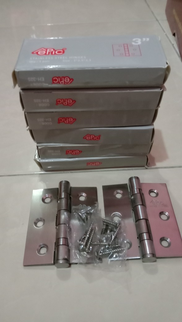 Engsel Jendela 3 Inch Stainless Asli/engsel Pintu Stenlis 3 Inci Tebal/engsel Stainless 3 Inch