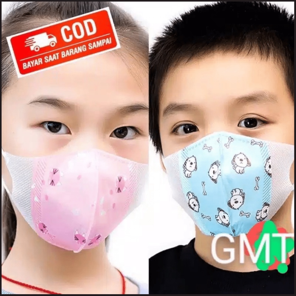 Masker Duckbill Anak motif lucu 1 box isi 50pcs mix cowok cewek