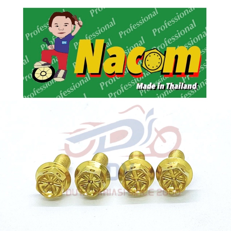 NACOM DV Baut Dudukan Bustep Aerox (Kiri Kanan)