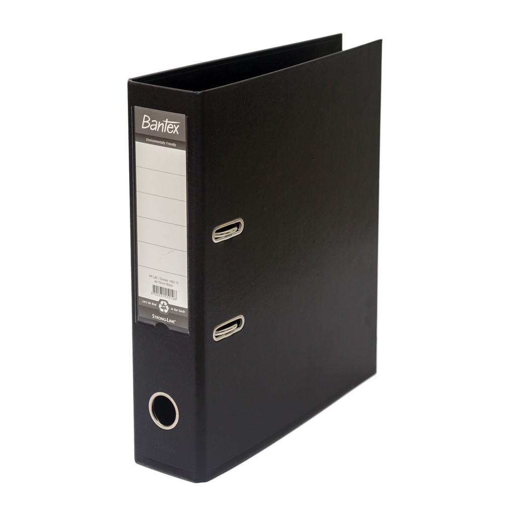 

Bantex Lever Arch File Ordner Plastic A4 7cm Black 1450 10 PKM Bandung
