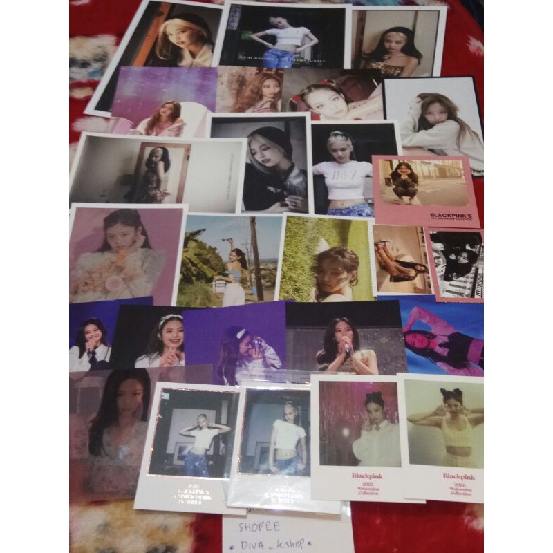 BLACKPINK JENNIE official photocard polaroid postcard