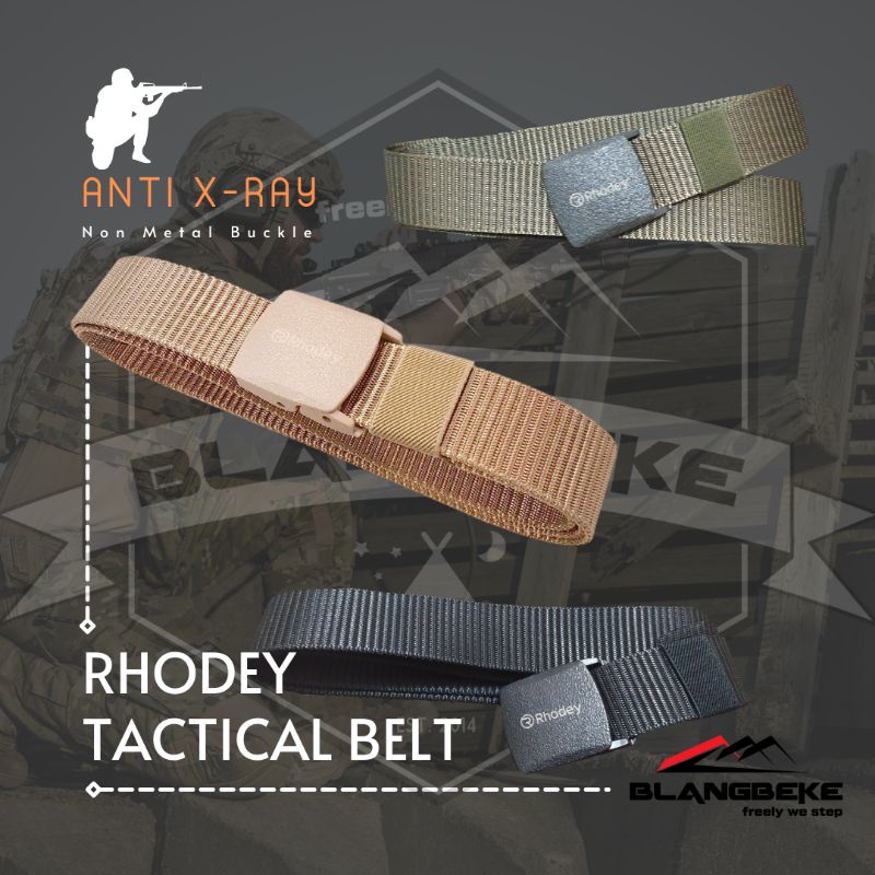 Ikat Pinggang Gesper Tactical Anti X Ray non Metal Buckle