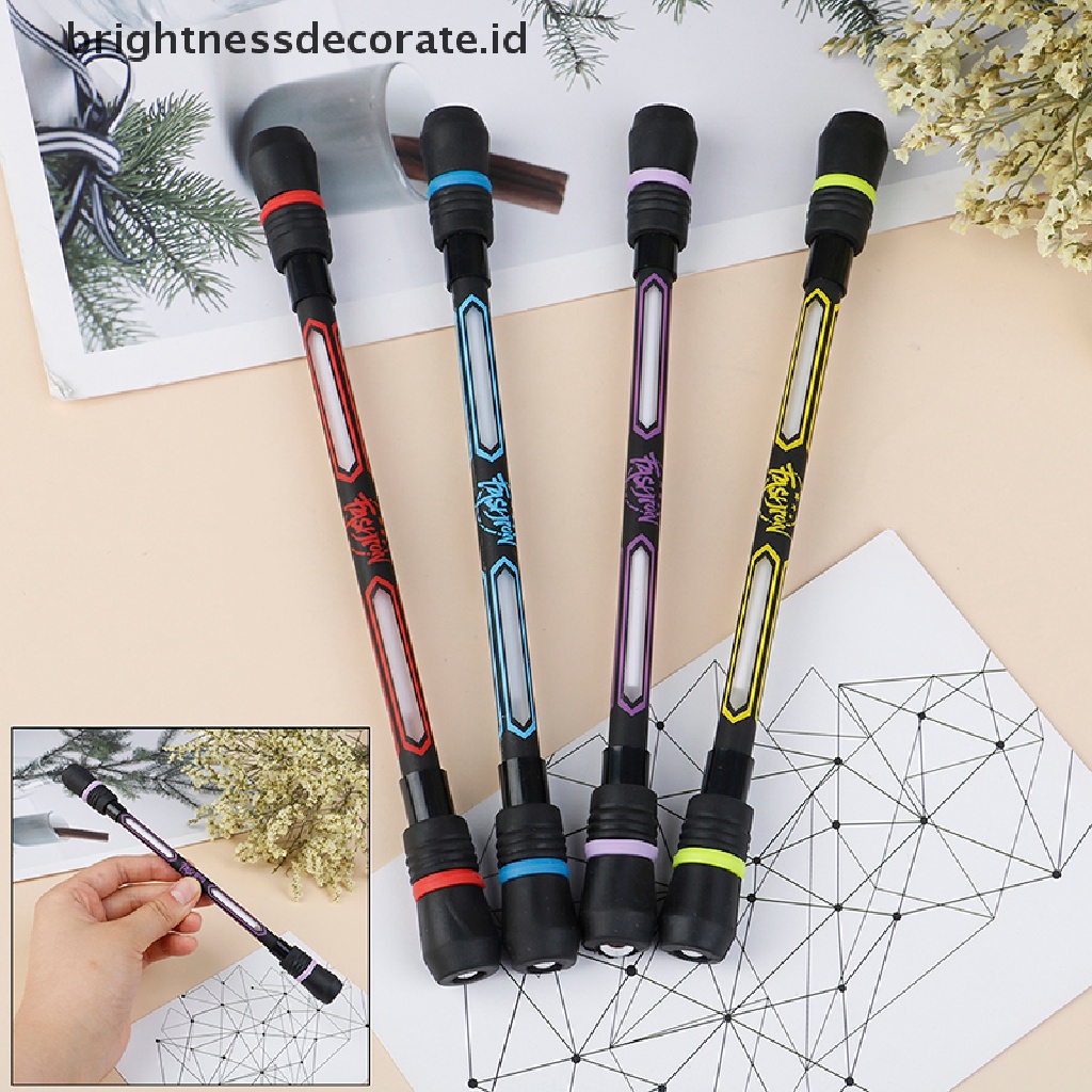 [birth] Spinning Pen Creative Random Flash Rotating Gaming Gel Pens for Student Gift Toy [ID]