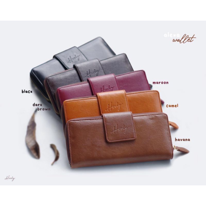 HODY Alexa wallet dompet wanita panjang bahan kulit sintetis