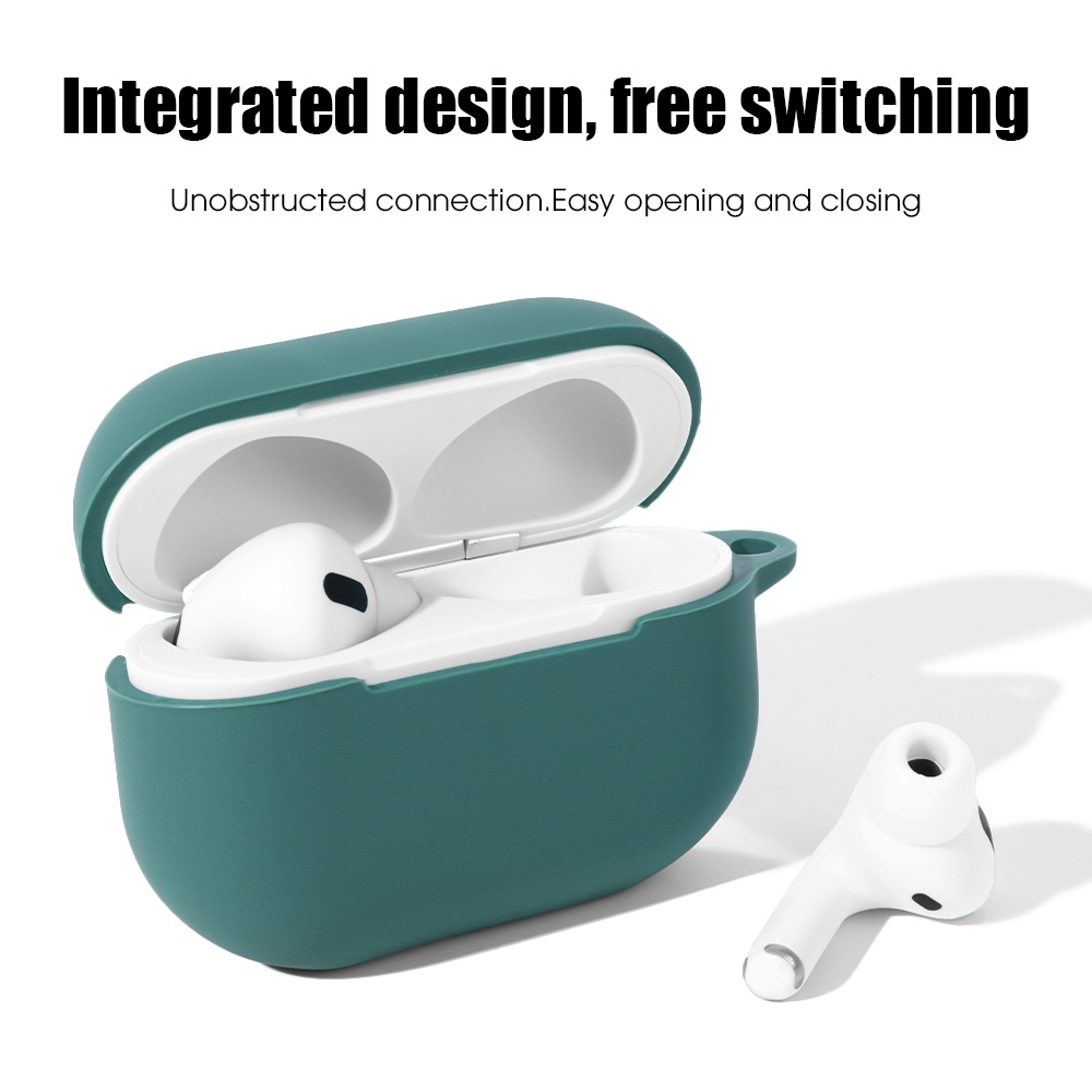 Casing Silikon Apple Airpods Pro 2 Warna-Warni Dengan Pengait