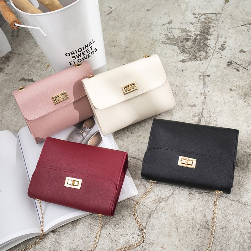 Tas Selempang Wanita Import Kulit Polos Lomenia TAS006