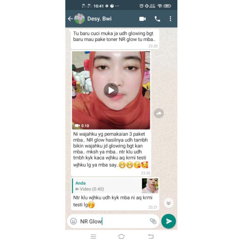 Nr Glow Paket Whitening Ultimate Terbukti Bikin Wajah Glowing - Rjnskin Glow Skincare Pemutih Wajah Cukup 1 Paket Wajah Sudah Glowing-6