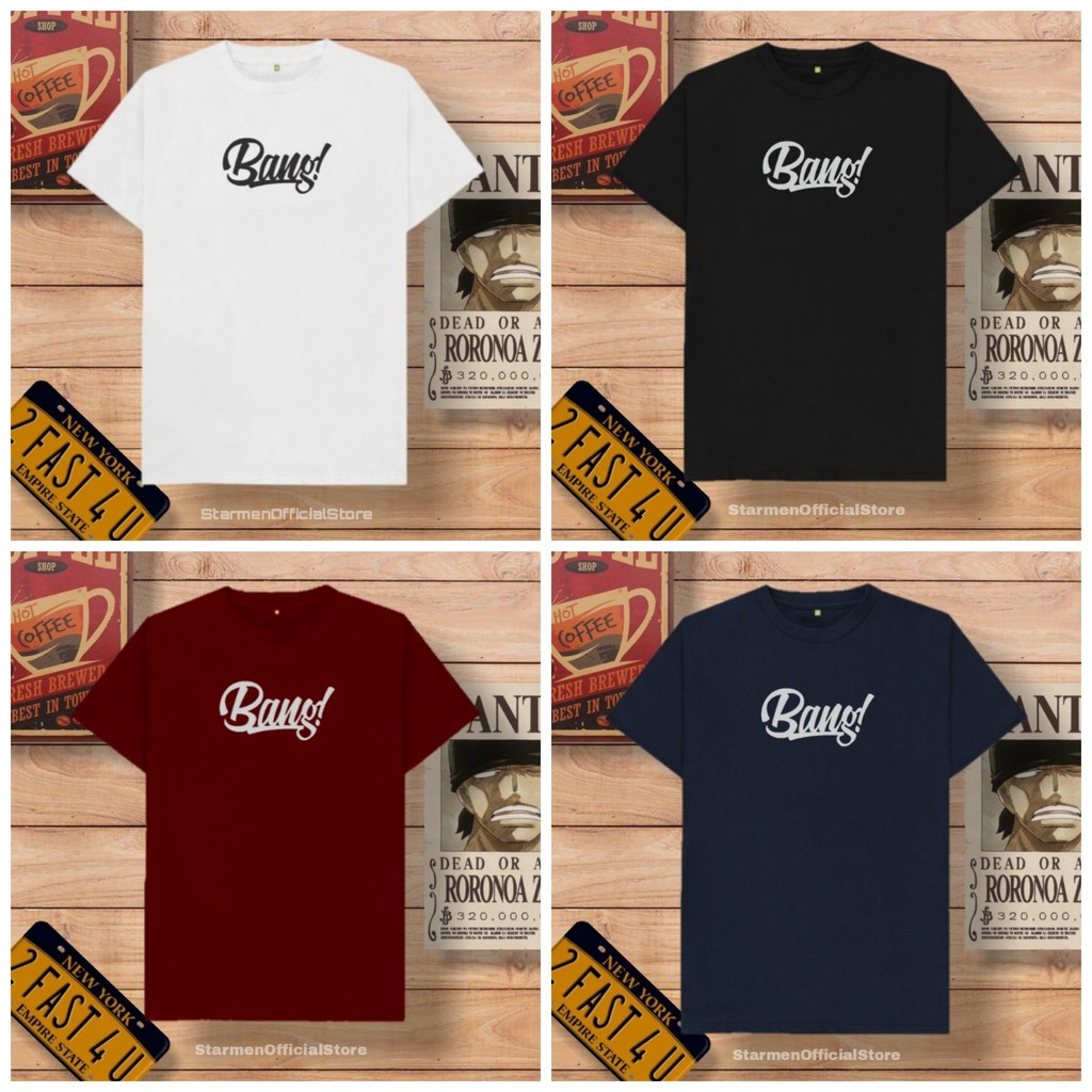 Kaos Distro Unisex BANG Katun Combed 30s / sablon polyflex /polyflex premium / Pakaian Pria Wanita Atasan Cowok Cewek /kaos kekinian / kaos viral / tshirt tumbrl tee basic /SIZE M , L , XL , XXL / kaus oblong oversize kaos murah best seller ready