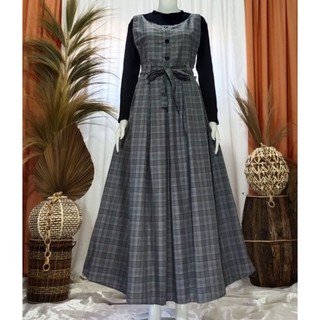 Set Overall Gamis Inner Premium Dress Wanita 2022 Set Overall Gamis Inner Premium Dress Wanita 2022