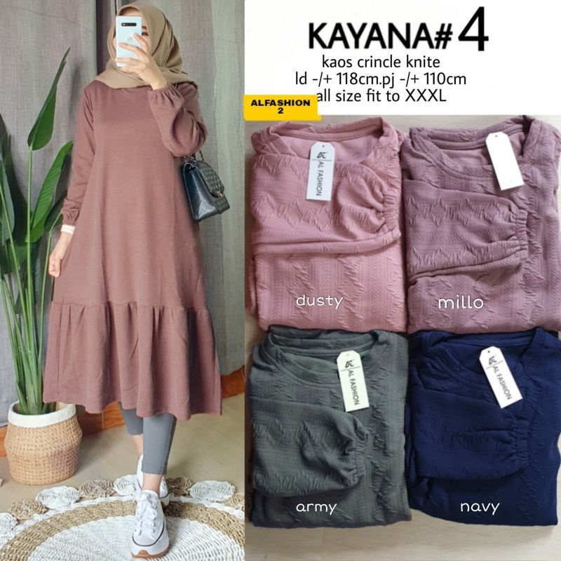 Kayana Tunik - Tunik Knit Rajut LD 106+ / Midi Dress / R.13 -  323-6531