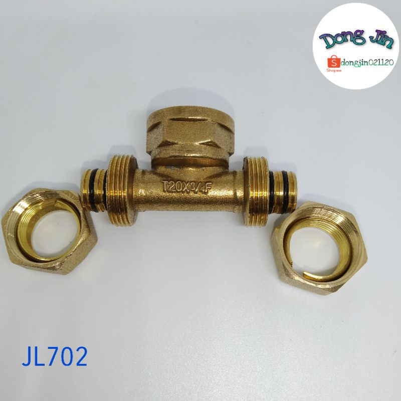 Tee knee Sambungan pipa air panas Nepel ukuran 3/4 inch  JL702