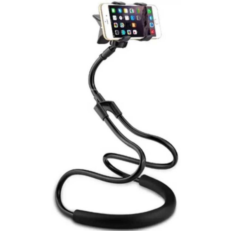 Stand Holder Lazy Neck pod Hitam/Biru/Putih/Pink/Unggu