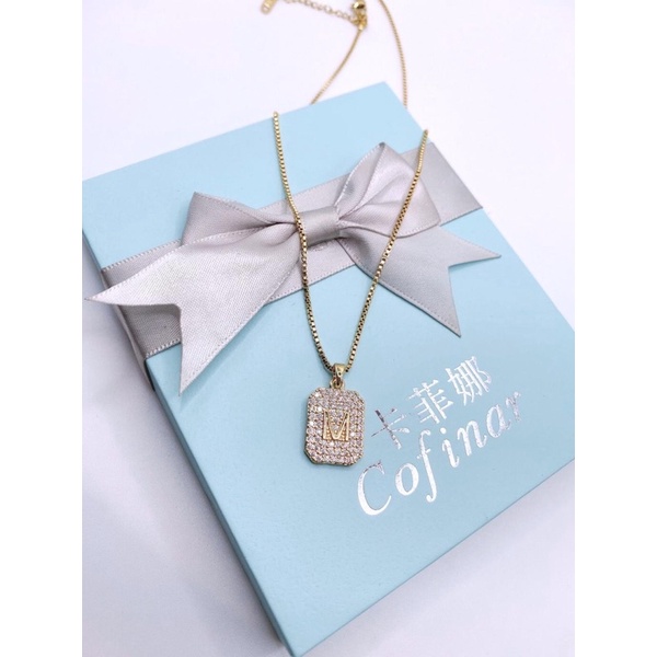 kalung plat M /kalung M /kalung titanium huruf M /kalung inisial M titanium impor anti karat