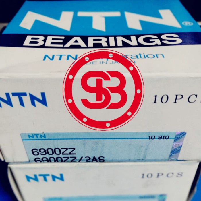 Bearing / Laker / Laher NTN 6900 ZZ tutup besi 6900ZZ