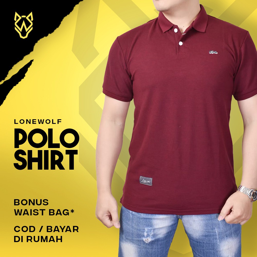 Jual Kaos Krah Berkerah Pria Dewasa / Baju Polo / Baju Kerah Pria ...