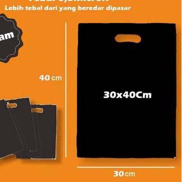 

Plastik Plong HD Plastik Hitam Oval 30x40 Kantong Plastik Olshop tebal