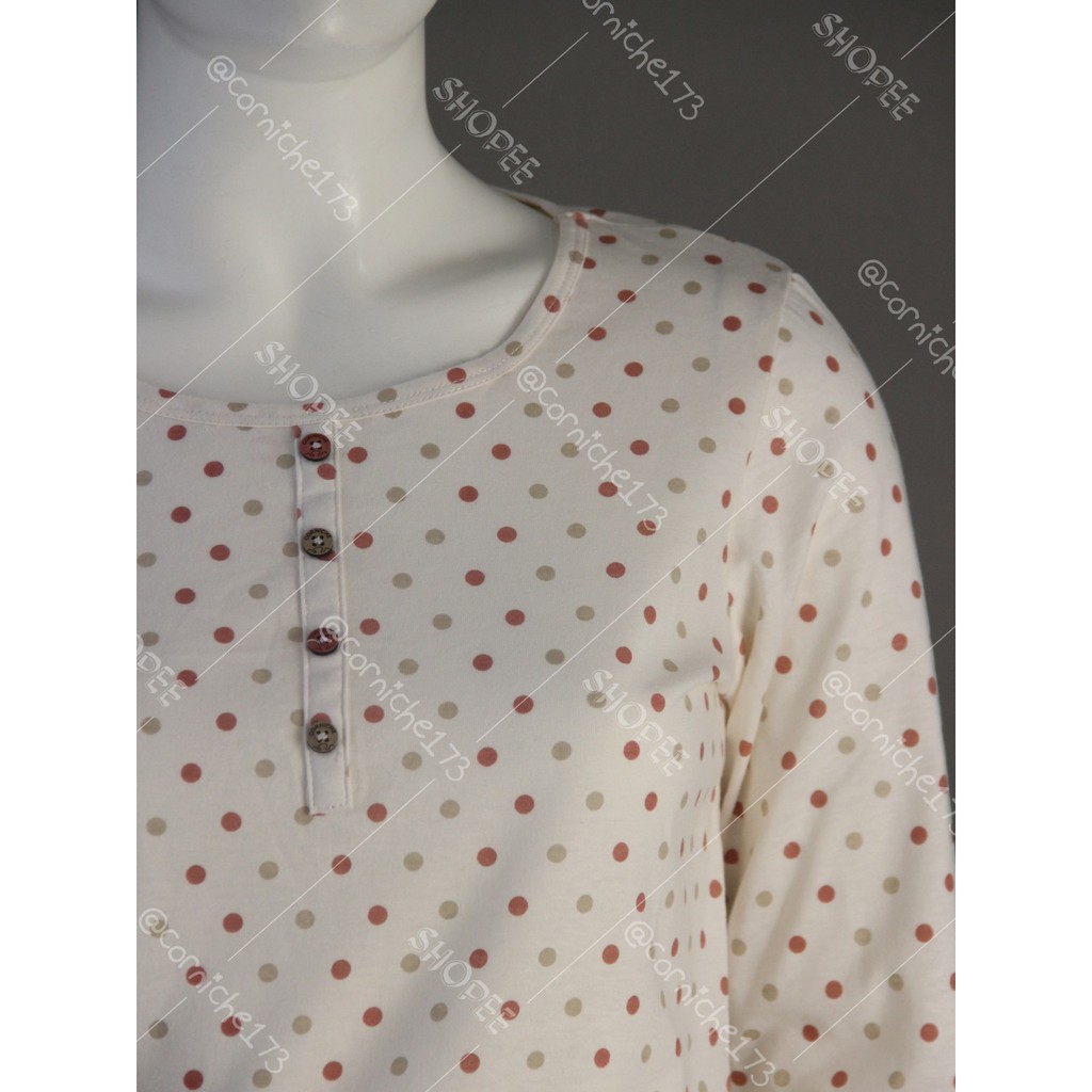 Corniche Novi Dot Tee Putih Tulang - TK231249