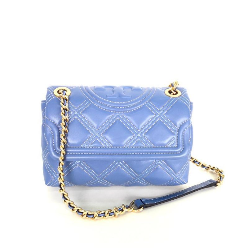 TB Fleming Soft Small Contrast-Stitch Convertible Shoulder Bag