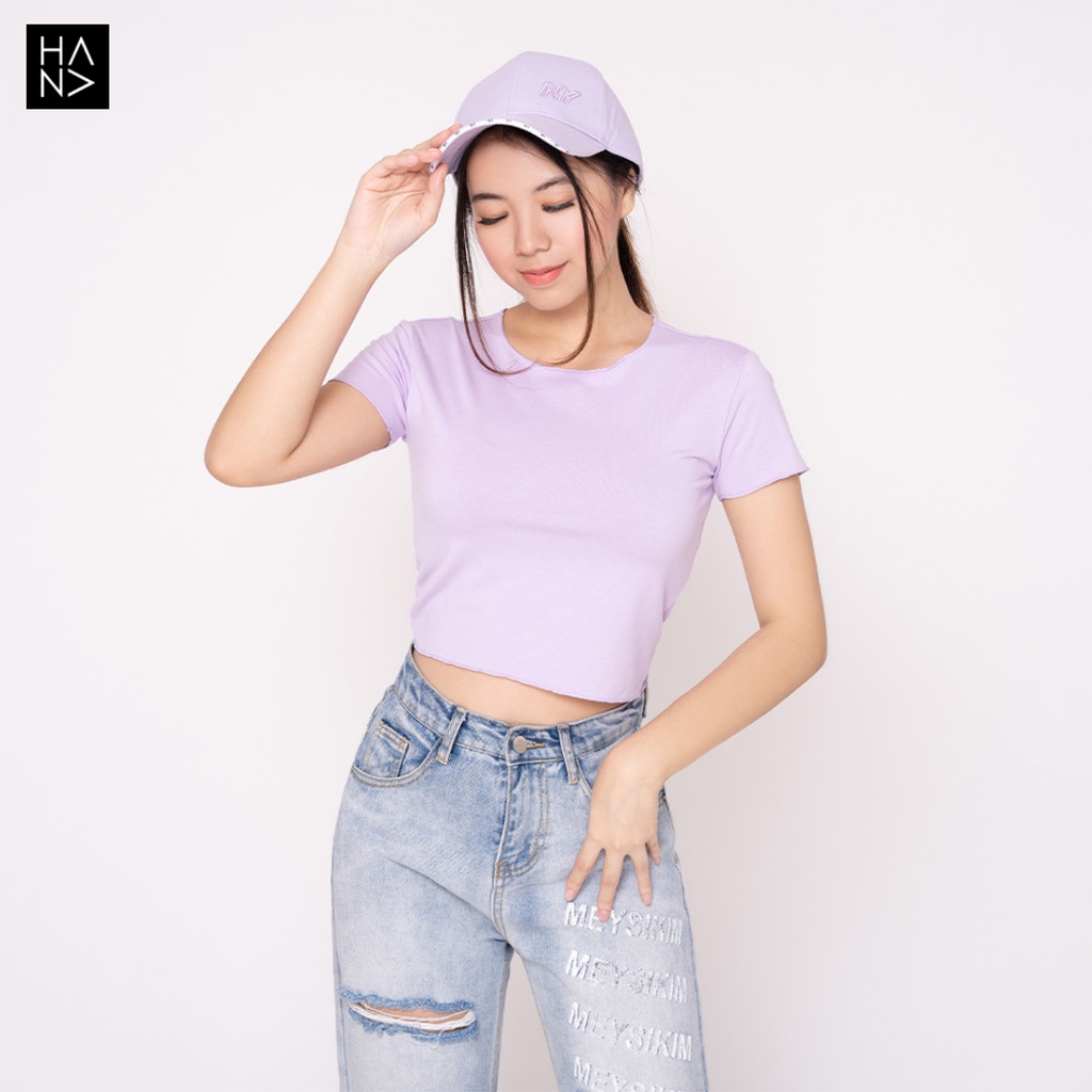 HanaFashion JKT - Hanafe Crop Top Kaos Wanita Crop Tee - CT014