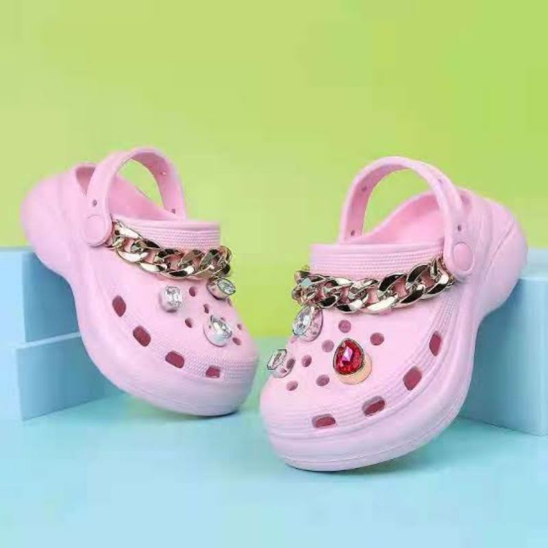 SANDAL FASHION ANAK BAE JIBBITZ CHAIN RANTAI