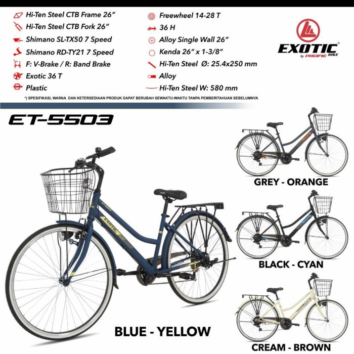 Sepeda CTB 26" Exotic ET-5503