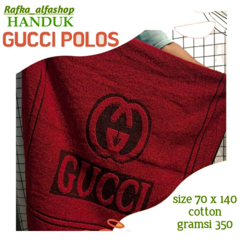 Handuk Gucci Polos 70x140 - Handuk Dewasa - Handuk Tebal - Handuk Polos - Handuk Murah