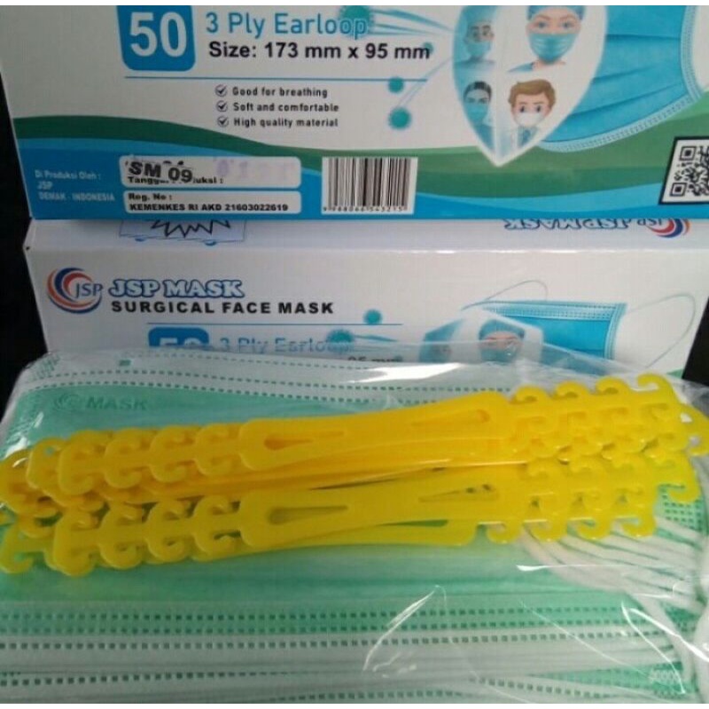 MASKER SURGICAL JSP KEMENKES HIJAU