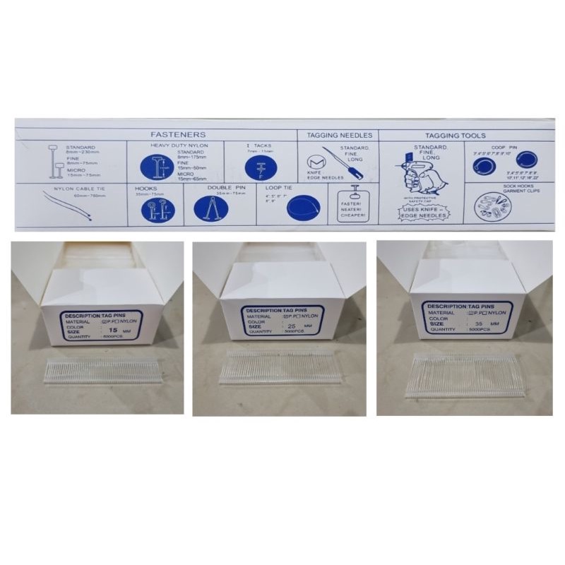 QIDA Tag Gun + Isi 5000 pcs Paket Tembakan Label Baju