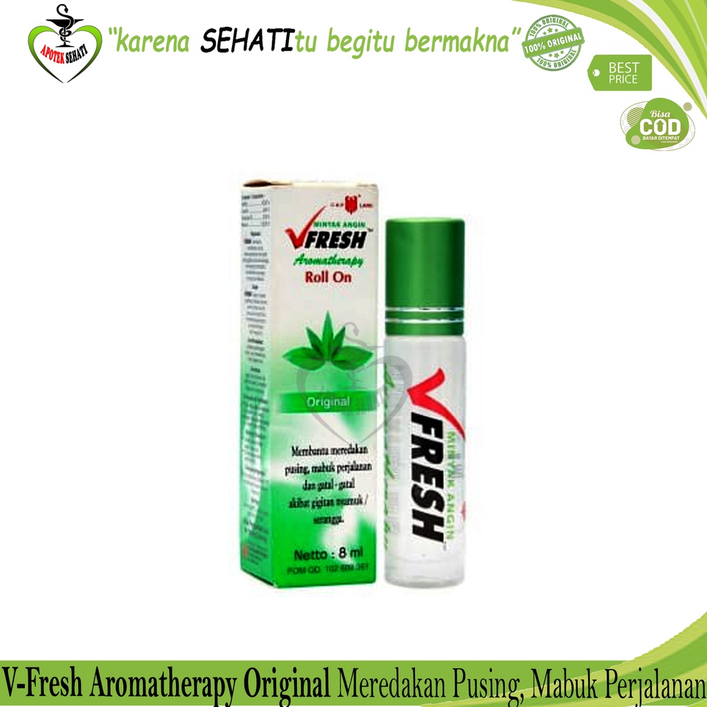 V-Fresh Mini Minyak Angin Aromatherapy Cap Lang 10 ml V Fresh