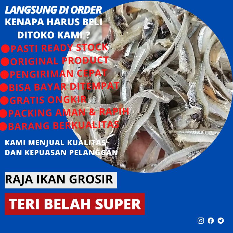 

TERI BELAH SUPER 100 GRAM BAGUS