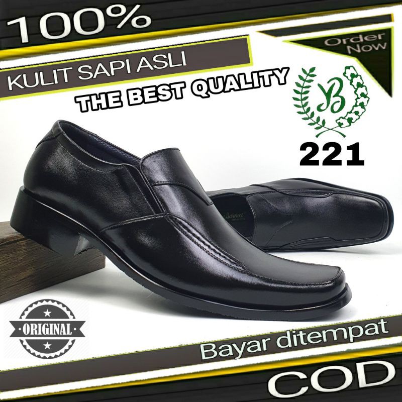 SEPATU PANTOFEL PRIA KULIT ASLI FANTOPEL KERJA KANTOR SEPATU FORMAL KONDANGAN NIKAHAN PASKIBRA 221
