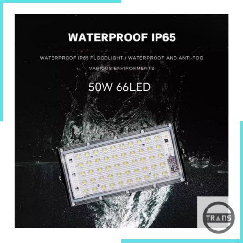 Lampu sorot/tembak led slim 50watt waterproof
